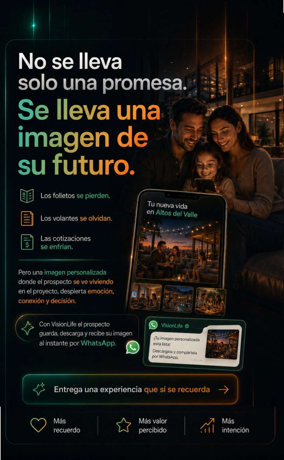 No se lleva solo una promesa. Se lleva una imagen de su futuro.